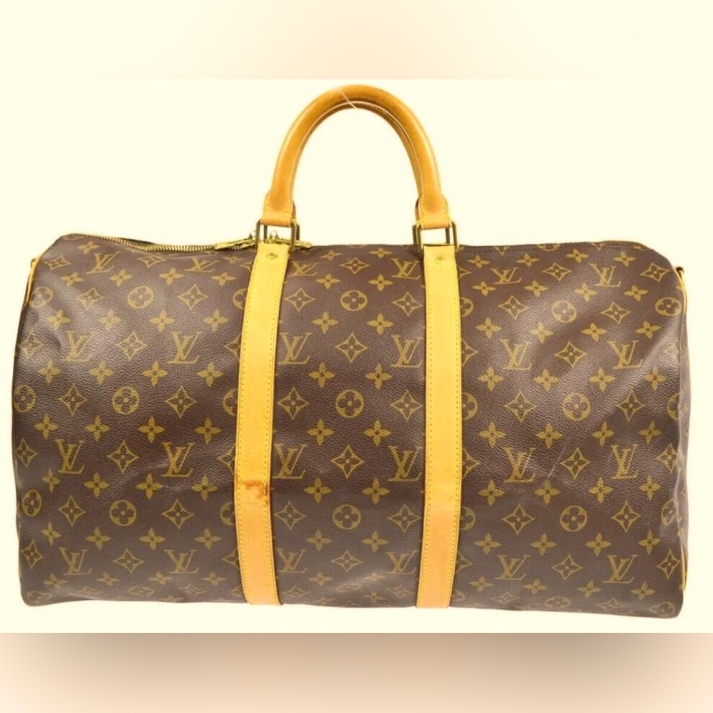 LOUIS VUITTON KEEPALL 50 BANDOULIERE TRAVEL BAG